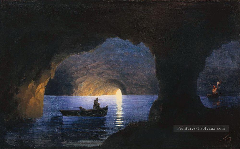 Grotte Azure Naples Romantique Ivan Aivazovsky russe Peintures à l'huile